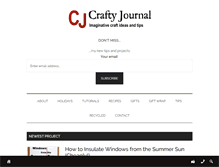 Tablet Screenshot of craftyjournal.com